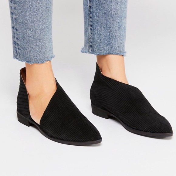 Free People Shoes - FREE PEOPLE Black Corduroy Royale Flat